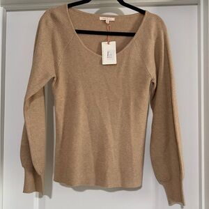 Skies Are Blue Ribbed Sweater